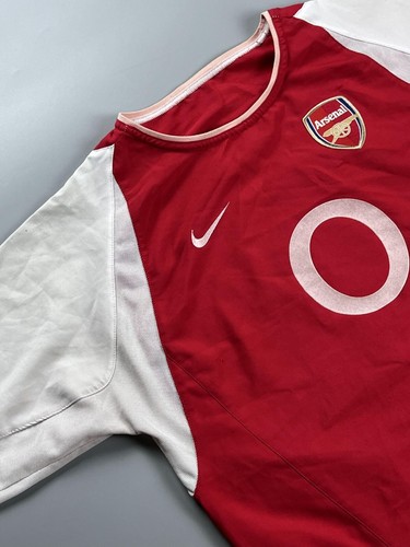 Nike Arsenal 2003 Home Soccer Jersey Red & White Short Sleeve - Picture 3 of 7