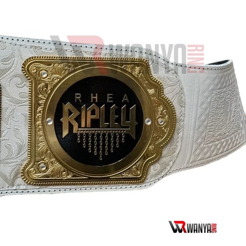 Women World Heavyweight Champion Belt Replica Adult Size Rhea Ripley - Picture 8 of 8