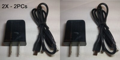2X USB AC Adapter Power Supply Charger with Cable for Phone Tablet Raspberry Pi