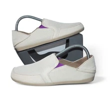 Olukai Waialua Mesh Casual Slip-on Shoes "Bone White" 20311-18DL Women's 9