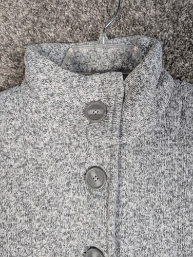 Patagonia Better Sweater Coat Girls Size XL 14 Birch White Gray W Pockets Teen - Picture 5 of 24