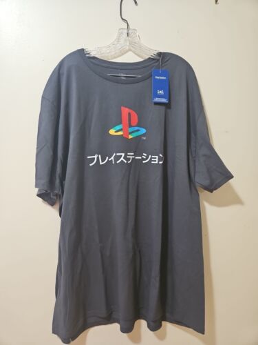 PlayStation Men’s Gray Graphic Tee Short Sleeves Size 3XL (54-56) NEW