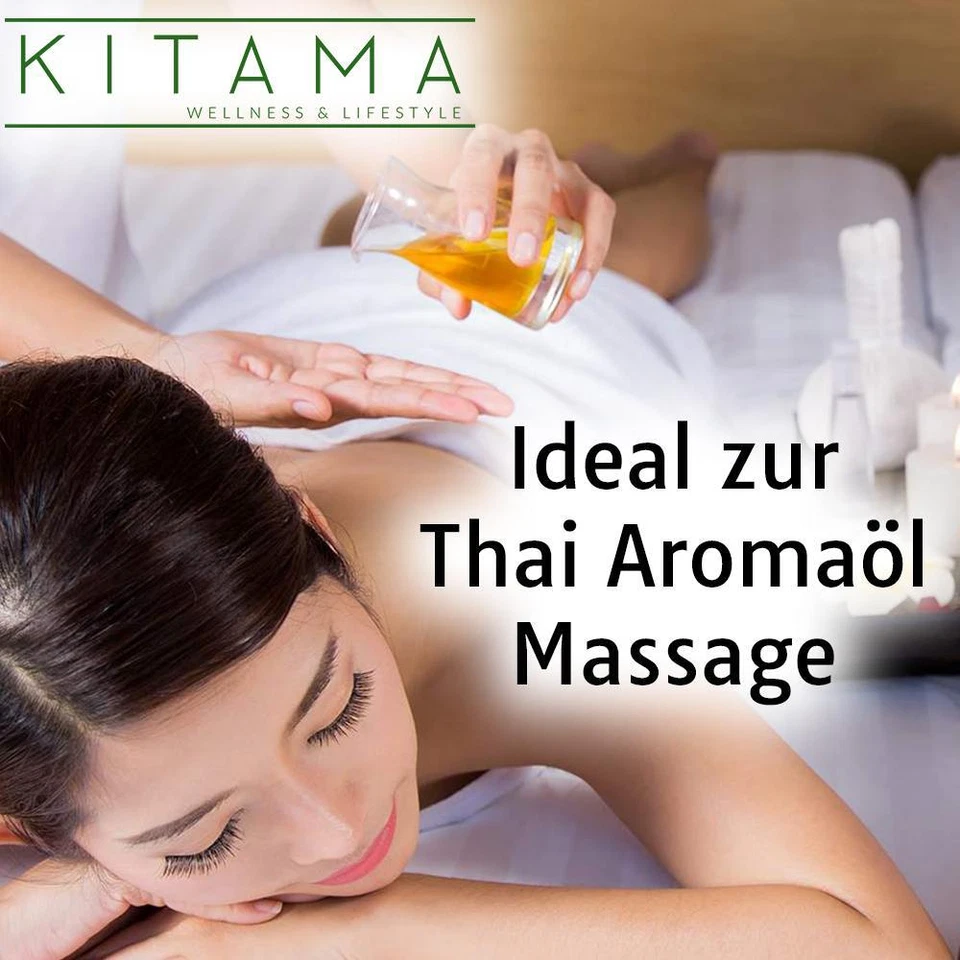 Kitama Massageöl Aroma Öl - Ideal für Thai-Massage Wellness Physiotherapie Spa - Bild 2 von 2