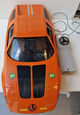 Jouet Ancien Mercedes C111 Rollet – Grande Taille, Plastique, Filoguidé – Années 70, France