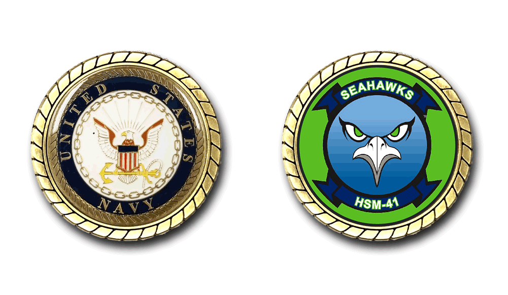 HSM-41 Seahawks US Navy Challenge Coin Officially Licensed US Navy
