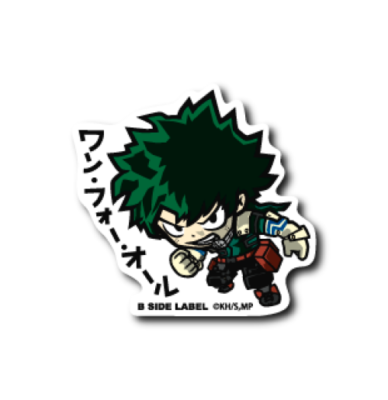 My Hero Academia Izuku Deku B-SIDE LABEL 1st Edition Sticker Japan