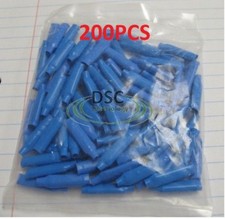 200pcs NEW Crimp B Wire Gel Filled Bean Type Connectors Silicone Filled, Blue