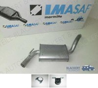 Imasaf Auspuff Mitteltopf für VW Golf 3+Cabrio+Golf 4 Cabrio+Vento 1.8+1.9 TD