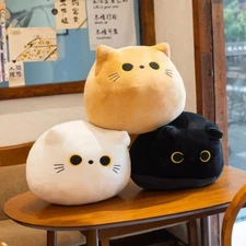 CUTE CAT PLUSH PILLOW KAWAII GIFT SOFA CUSHION STUFFED TOY DOLL US SELLER
