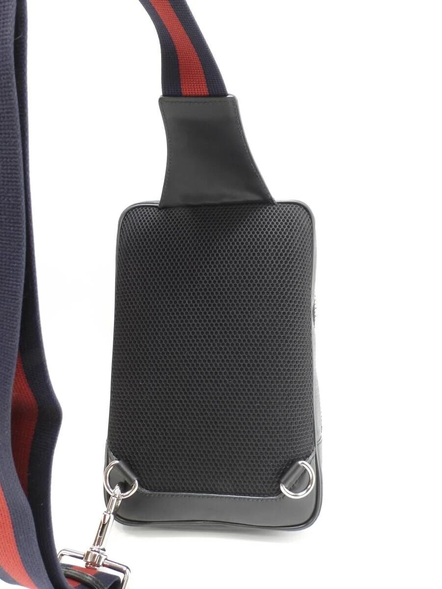 Gucci Body Bag Sangle Old GG Supreme Noir Ceinture Sac Homme Authentique