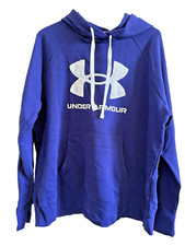 NEW Under Armour Women's 2XL PURPLE Rival Fleece Big Logo Hoodie LIGHTWEIGHT