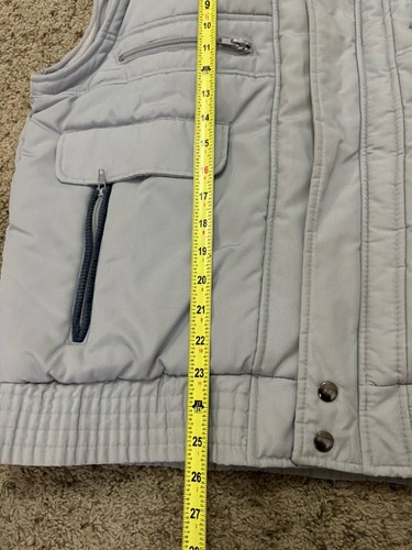 TRADER BAY VINTAGE 2-in-one Winter Jacket Vest Corduroy Gray Navy XL Fisherman - Picture 10 of 11
