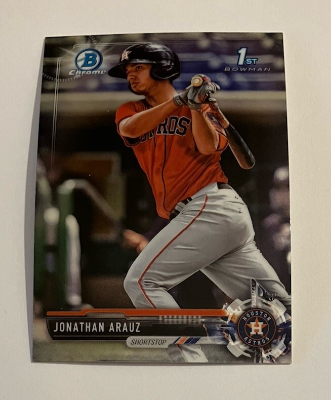 Jonathan Arauz 2017 Bowman Chrome Prospect 1st Bowman #BCP155 Houston Astros