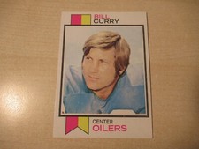 1973 TOPPS FOOTBALL BILL CURRY #43 ROOKIE CARD OILERS HIGH GRADE SETBREAK. rookie card picture