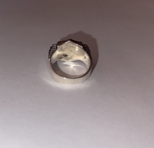 Harley Davidson - Motorcycle - 10.25 - Embossed Ring - 925 Stainless Steel - Picture 5 of 11