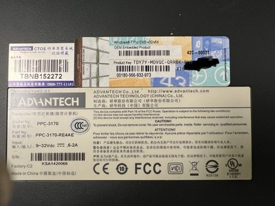 Advantech PPC-3170 17  Touchscreen Industrial Panel PC Win7 RS-485