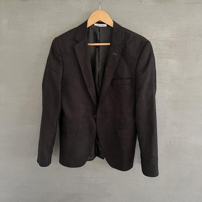 Men Raf Simons Blazer Black Spandex 38 / M / 46