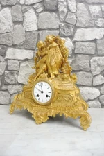 French antique bronze mantel clock desk clock table clock around 1850s