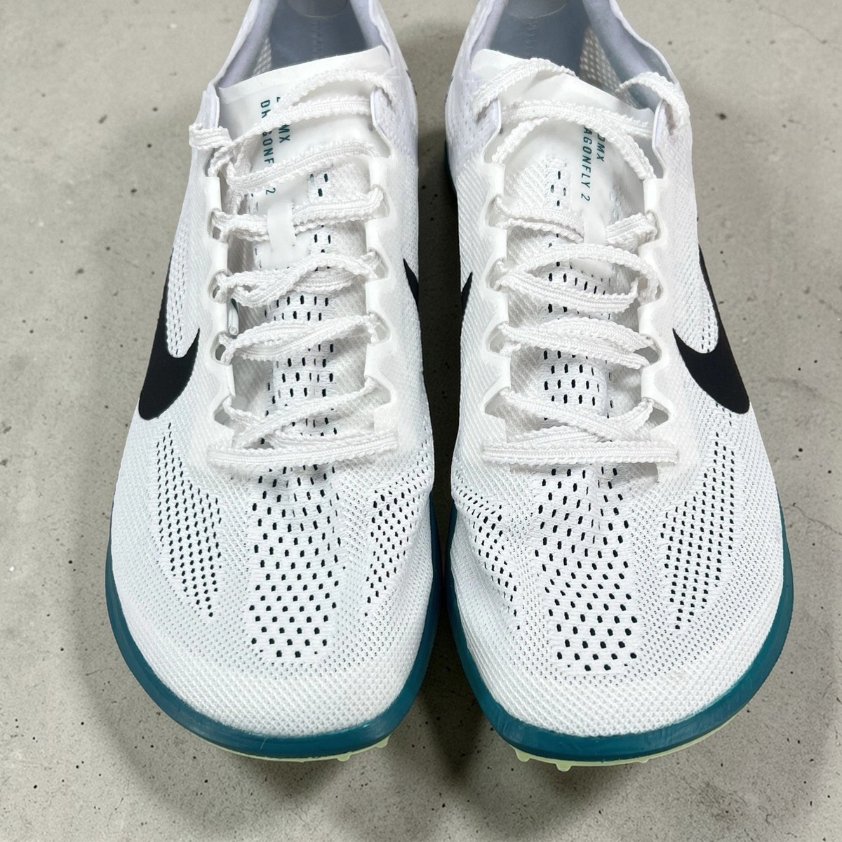 NEW Nike ZoomX Dragonfly 2 White Bright Fir Black FD8413-102 Nike ZoomX Dragonfly 2 Track Spikes Women main image 2