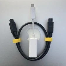Apple Thunderbolt 2 to FireWire 800 Adapter A1463 Audio Interface + 20in Cable