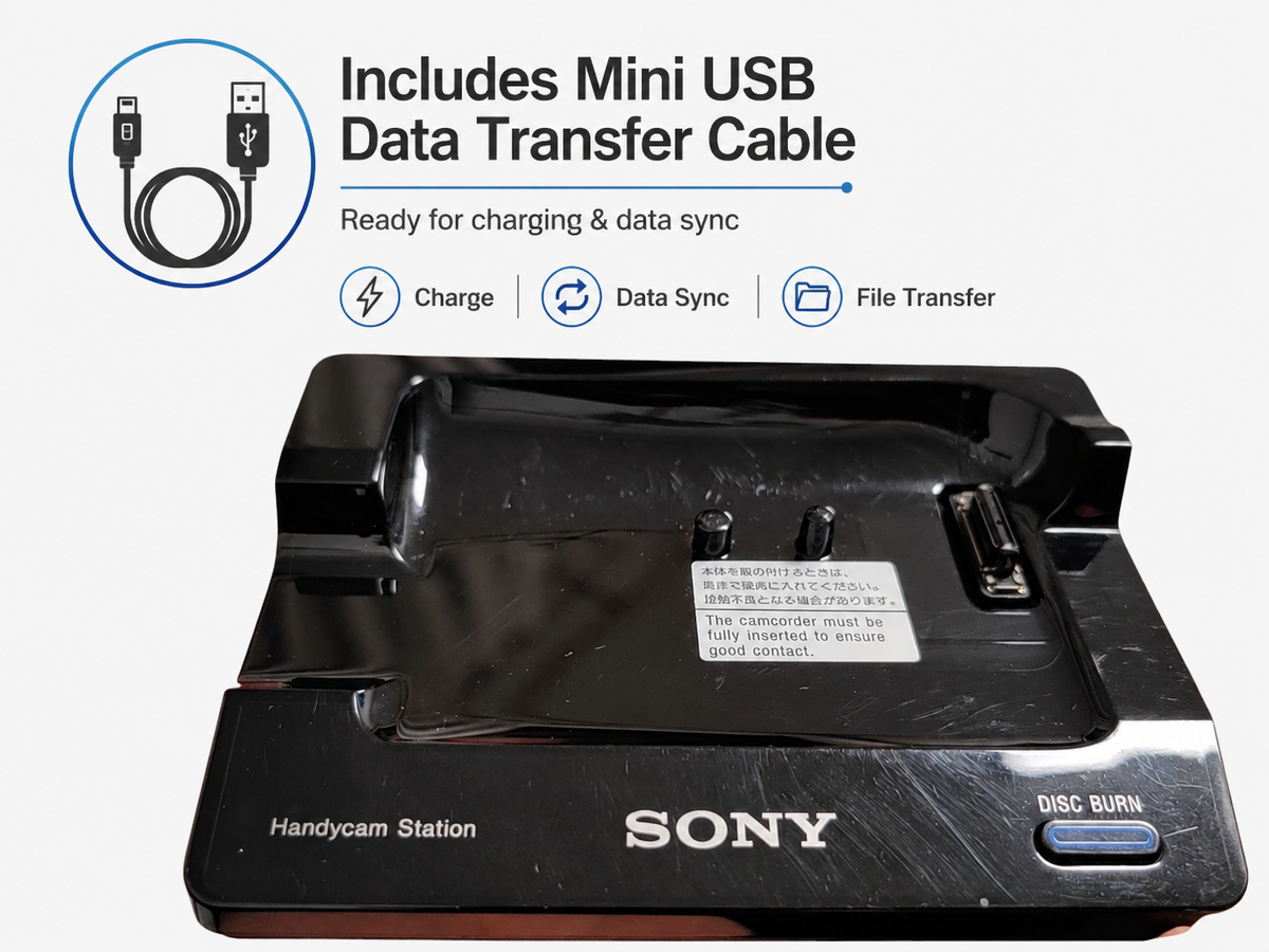 DCRA-C171 Handycam Camcorder Station Dock For SONY DCR-SR62E/SR72E