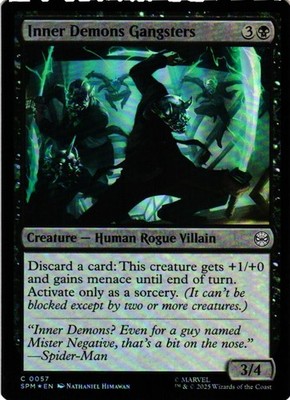Inner Demons Gangsters 57 C Marvel's Spider-Man MTG NM/M