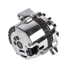 Chrome 180 Amp Cs130 Alternator With Pulley Fit For Gm Chevrolet 327 350 Used Chrome 180 Amp Cs130 Alternator With Pulley Fit For Gm Chevrolet 327 350 Used