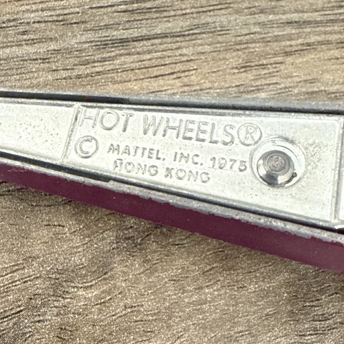 Vtg Hot Wheels 1975 Redline Cool One Zap Dragster Hong Kong Base Purple - Picture 7 of 7
