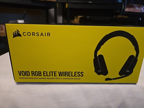 NEW CORSAIR - VOID RGB ELITE Wireless Gaming Headset for PC, PS5, PS4 - Carbon - Picture 2 of 6