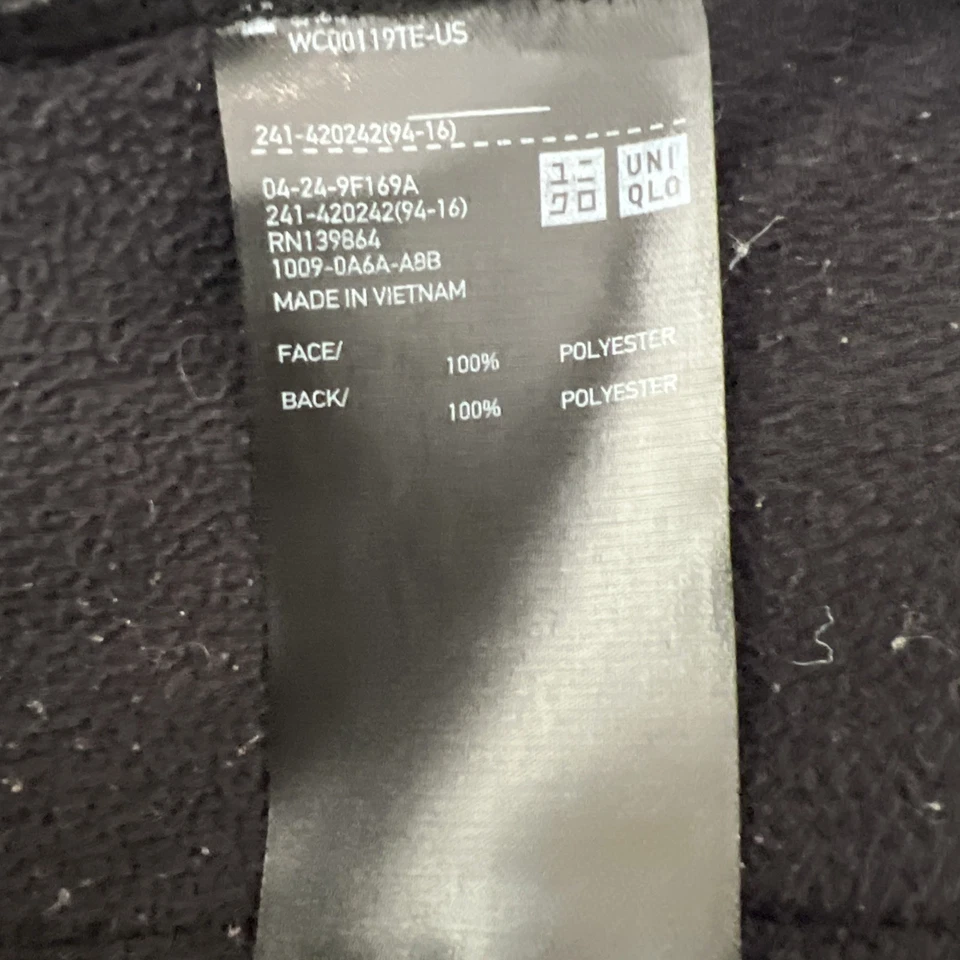 Abrigo Uniqlo Fuzzy Suave Negro Oso de Peluche Cápsula Academia Oscuro Unisex XL Foto 4 de 4