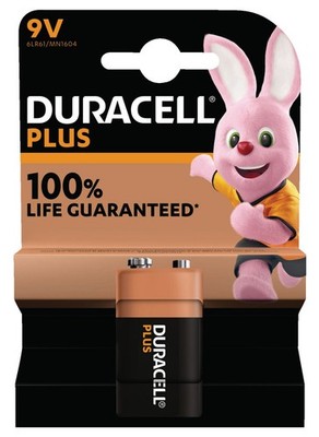 DURACELL 142190 E-Block Batterie, Alkaline, 9V Volt 1 Stück