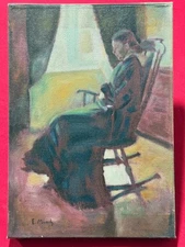 Edvard Munch (handmade) Sealed Painting Oil on canvas Size 25x35 cm