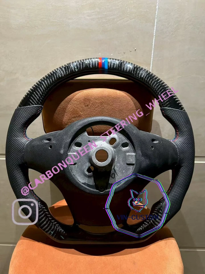 Руль из настоящего углеродного волокна для BMW E53 X5 LCI Sport 3.0/4.4i/4.8i 04-06YS - Изображение 4 из 4