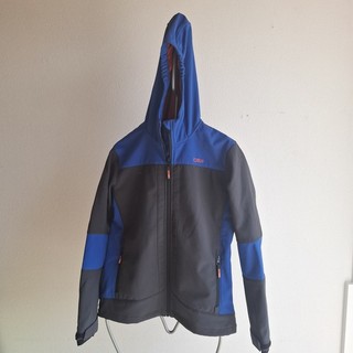 Neuwertige CMP Übergangsjacke Blau/schwarz/orange in Gr. 164