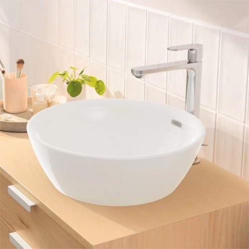 Set miscelatori monocomando Hansgrohe Rebris S lavabo alto e bidet cromato - Foto 4 di 8