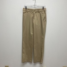 Lee Womens Khaki Flex Motion Mid Rise Regular Fit Formal Work Chino Trouser M