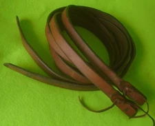 McLelland's 8'2" x 1" WIDE HeavyDuty PREMIUM Supple Harness Leather Split Reins