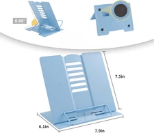 Metal Book Stand Adjustable Book Holder for Reading
