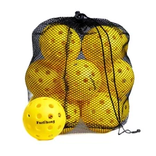 Furlihong Outdoor Pickleball Balls 16 Pack 40-Hole 74mm Compatible Pickleball...