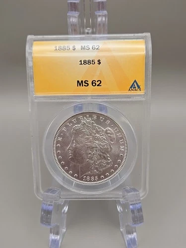 1885 $1 Morgan Silver Dollar ANACS MS 62