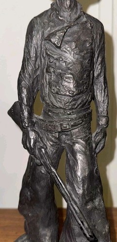 Vintage 1969 Michael Garman Bronze Statue - Cowboy, Signed Gun Chaps VERY COOOL - Picture 8 of 15