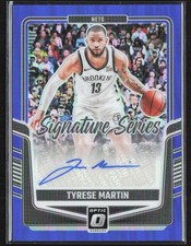Tyrese Martin 2024-25 Donruss Optic Signature Series Blue Auto /25 #SS-MRN