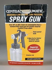 NEW Central Pneumatic Spray Gun-Household Low Volume-Low Pressure