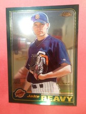 Jake Peavy 2001 Topps Chrome Traded Baseball Card #T175 Rookie. rookie card picture