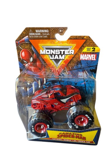 2024 SPIN MASTER MONSTER JAM MARVEL THE AMAZING SPIDER-MAN TRUCK Series 2 - Picture 1 of 2