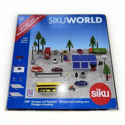 SIKU Sikuworld 5589 Garagen und Parkplatz mit Wiesmann Roadstar MF 5 unbespielt