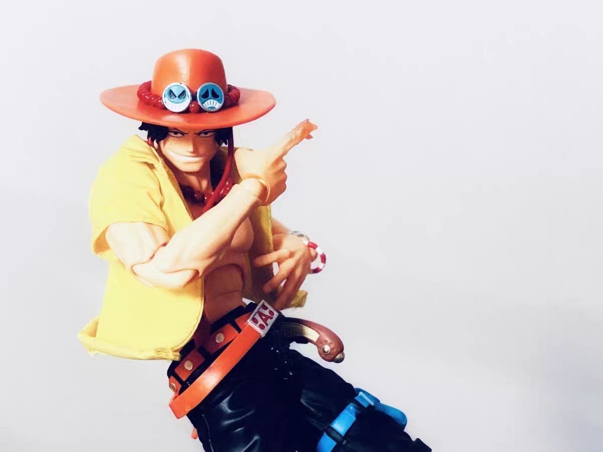 Custom Yellow Shirt for S.H.Figuarts One Piece Portgas D Ace (No