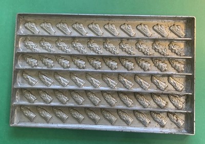 Antique Bodderas Erndtebruck Germany Chocolate Candy Mold Assorted Sports Themes