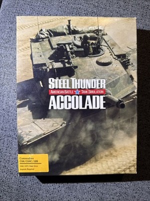 Steel Thunder Commodore 64 128 American Battle Tank Simulator Accolade 1988
