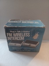 VTG Realistic Plug'n Talk 2-Station FM Wireless Intercom 43-212A. Read Descrip